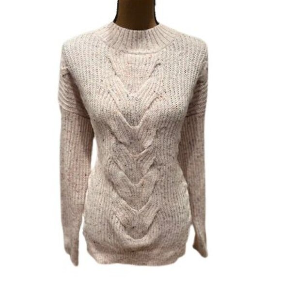 Adyson Parker Sweaters - Adyson Parker Unique Cable-Knit Sweater in Pink Funfetti – Size 2X